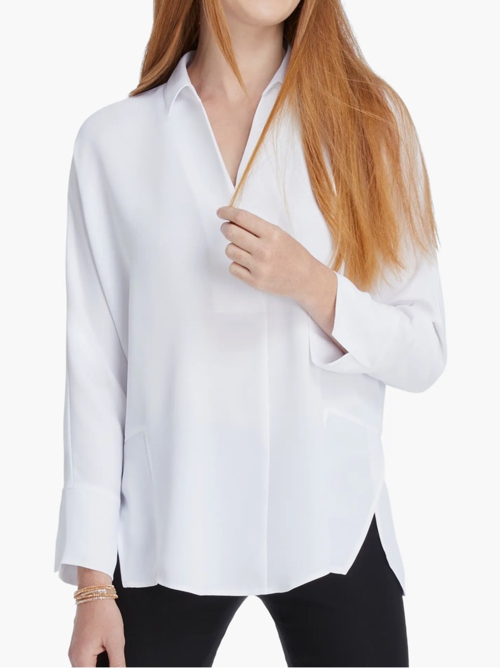 Nic and Zoé Flowing Ease Blouse Sz XL